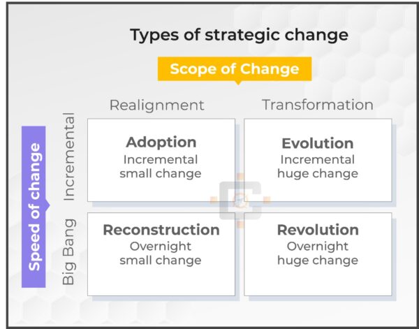 Types of Strategic change